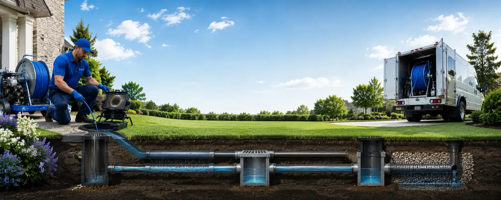Outdoor drain cleaning information for South Pomfret, VT